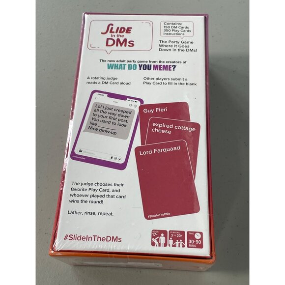 Slide In The DMs Adult Party Game By What Do You Meme? Ages 17+ New Sealed Box - Picture 3 of 5